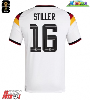 Alemania Angelo Stiller #16 Primera Equipación Mundial 2026 Manga Corta Alemania Angelo Stiller #16 Primera Equipación Mundial 2026 Manga Corta